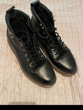 Shoe The Bear Bex Leather Ankle Boots - Black